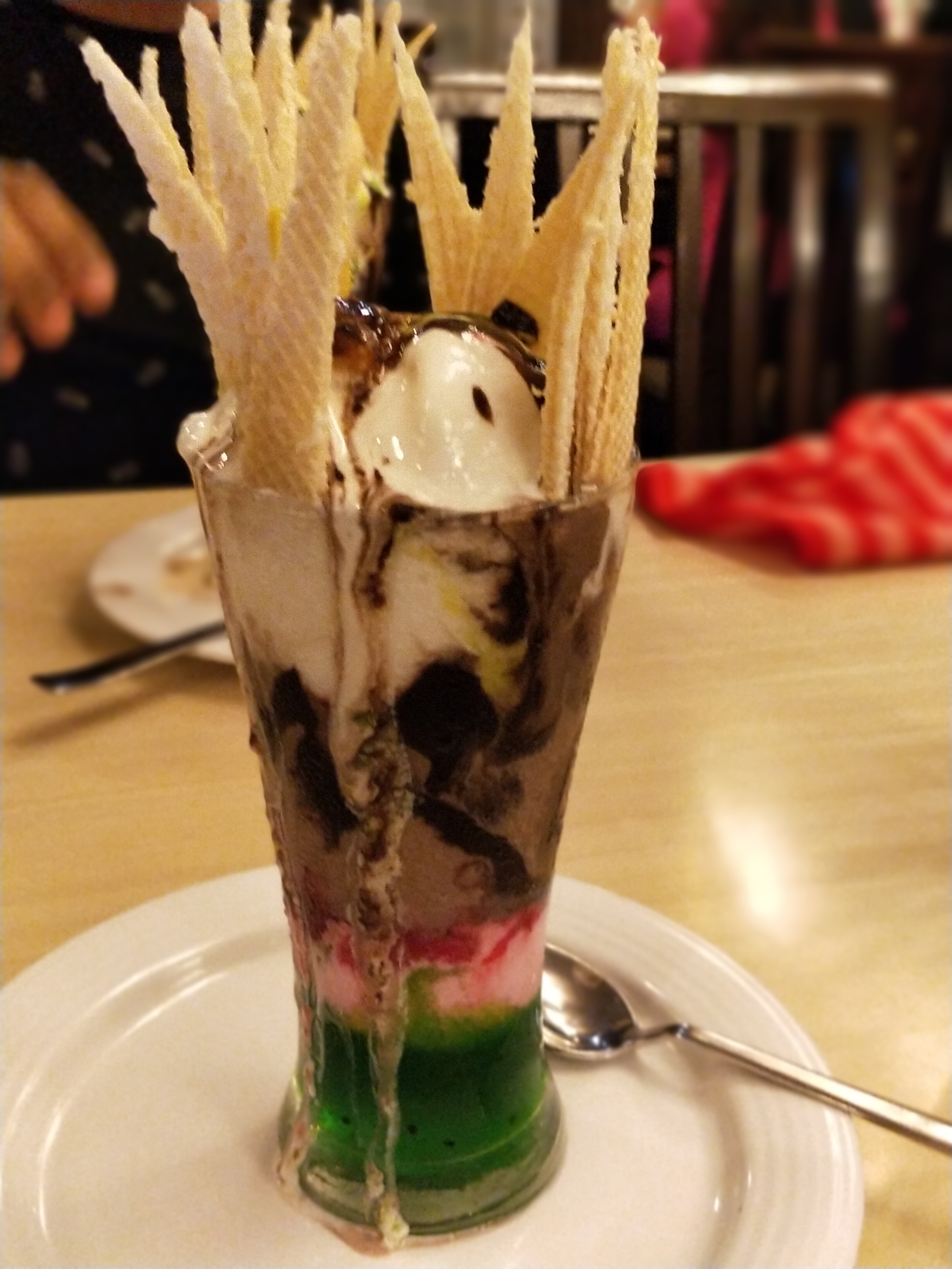 The yummy Swiss Peak Toll Sundae at Zaika is a must- have dessert on your visit to this restaurant